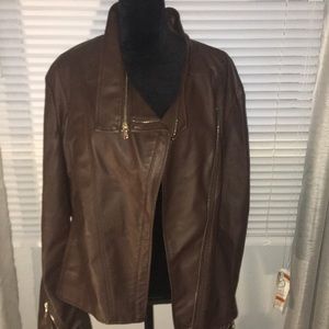 Ashley Stewart faux leather jacket